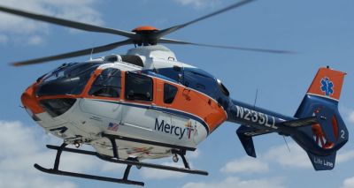 mercy life line helicopter