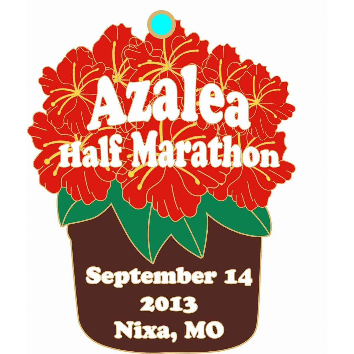 2013 Azalea Run Finishers Medal