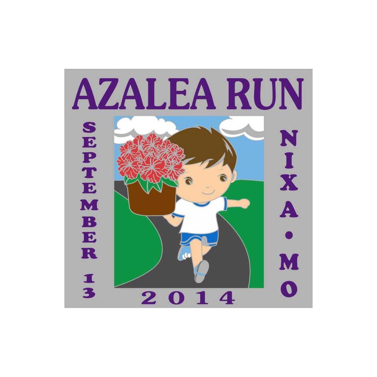 2014 Azalea Run Finishers Medal