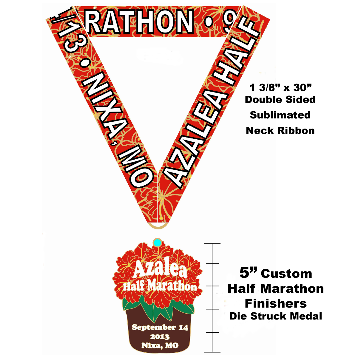 2013 Azalea Run Finishers Medal