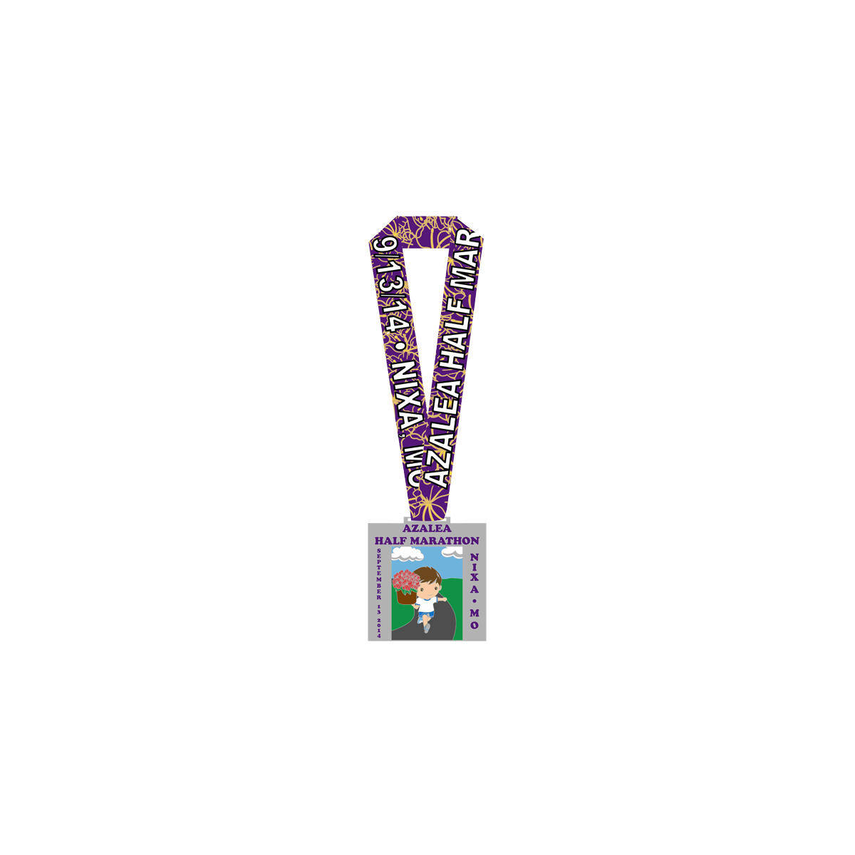 2014 Azalea Run Finishers Medal